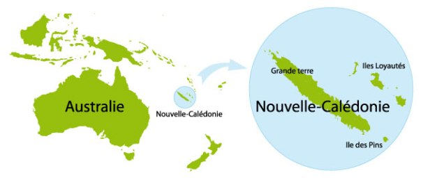 carte nouvelle caledonie et australie Mais au fait, c'est où la Nouvelle Calédonie? | La vie en Nouvelle 